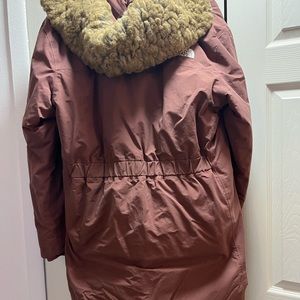 Womens Northface Artic Parka XL in Salmon